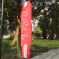 Professional Custom Made Large Stainless Steel Frame Outdoor Led Pylon Sign